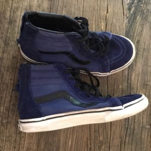 Blue hightop vans for kids